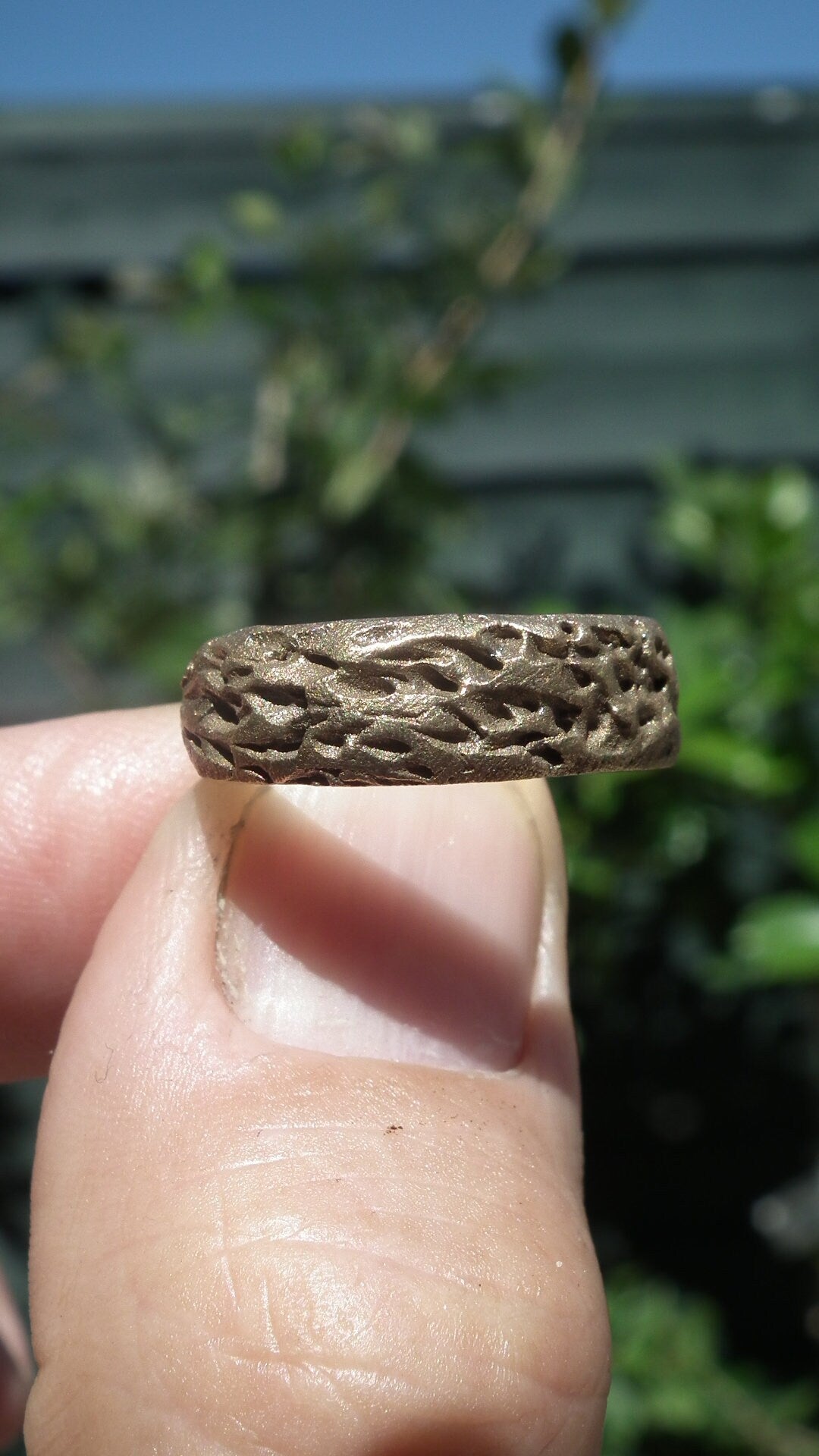 Handmade bronze ring