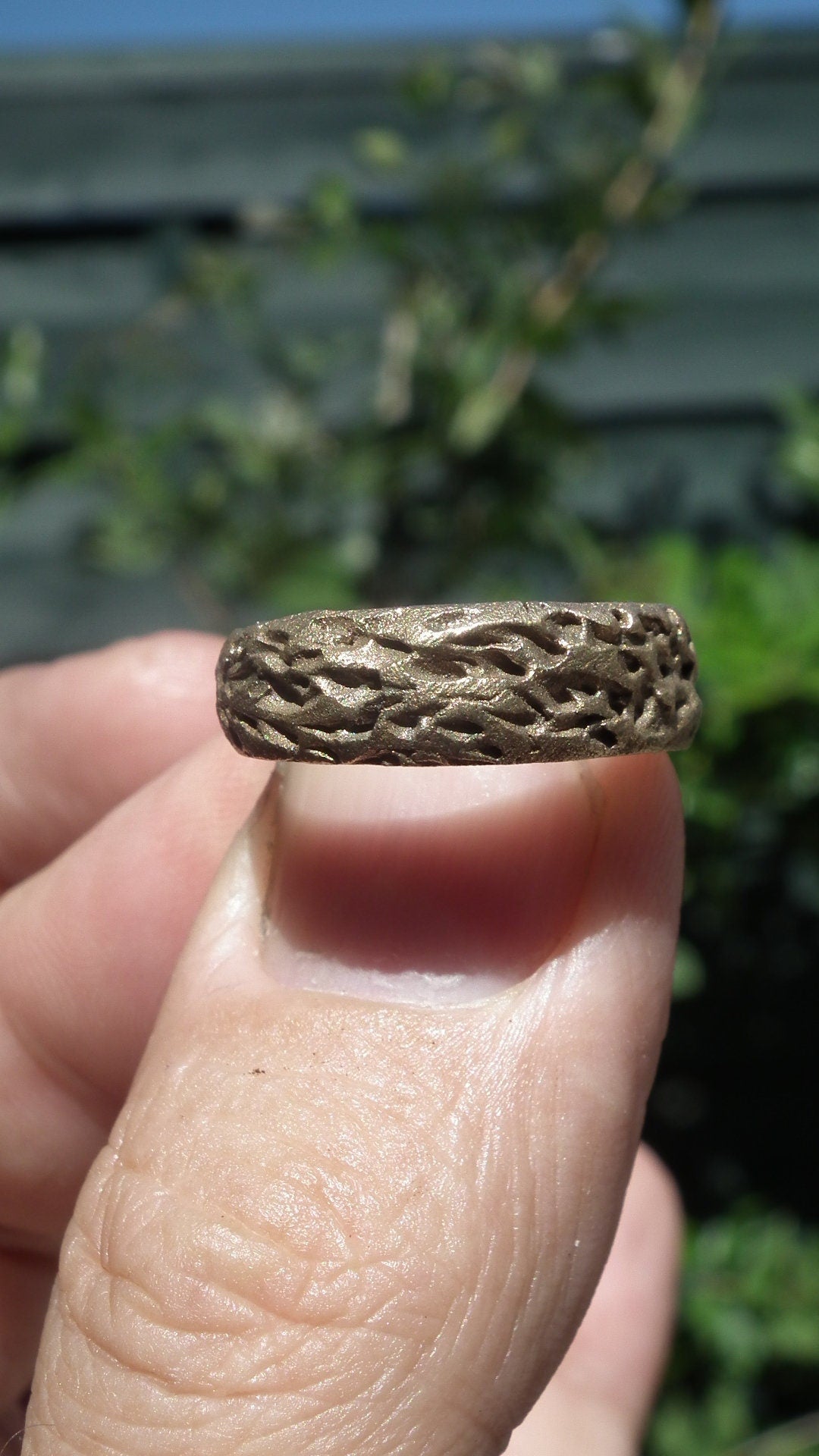 Handmade bronze ring