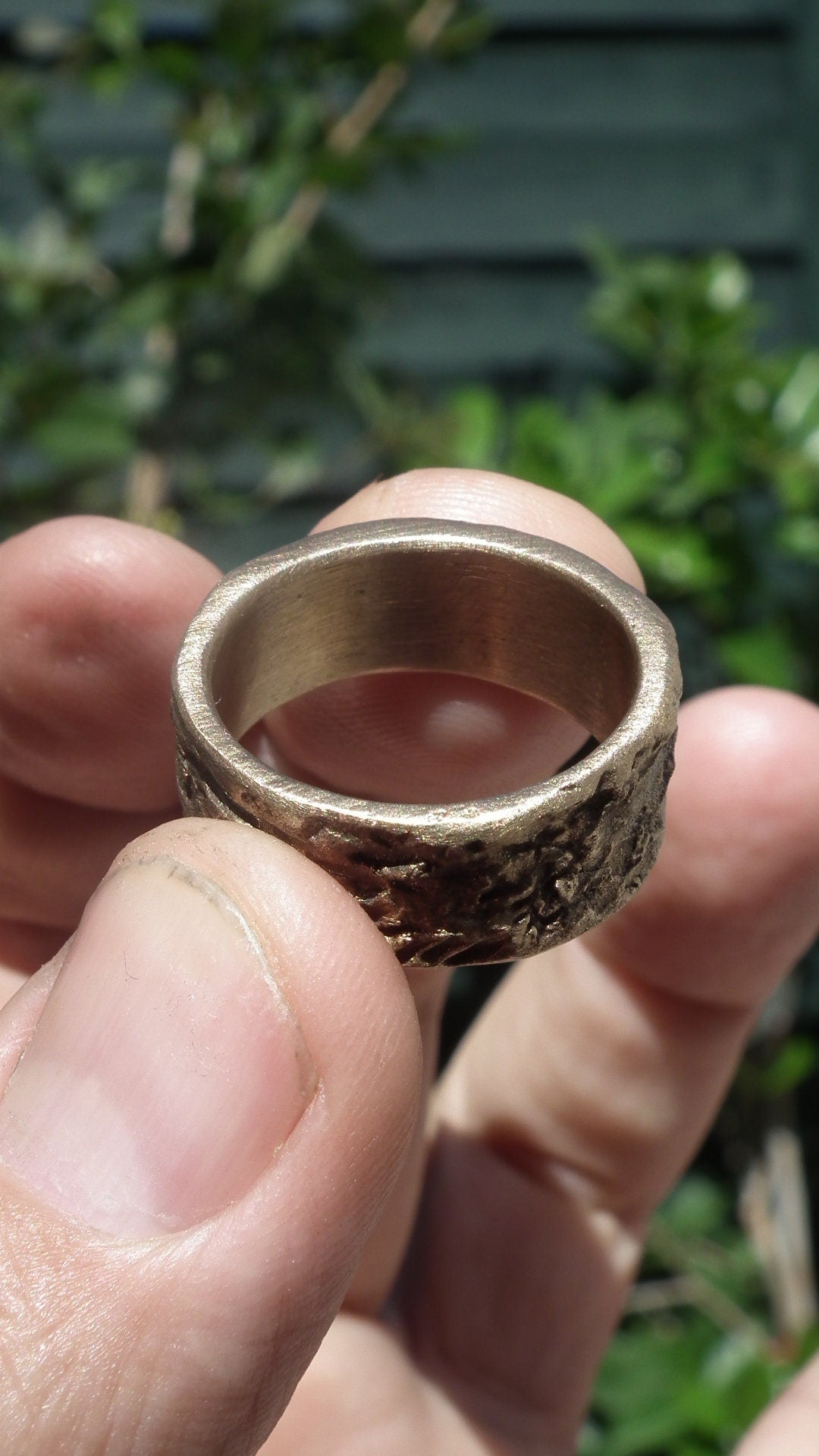 Handmade bronze ring