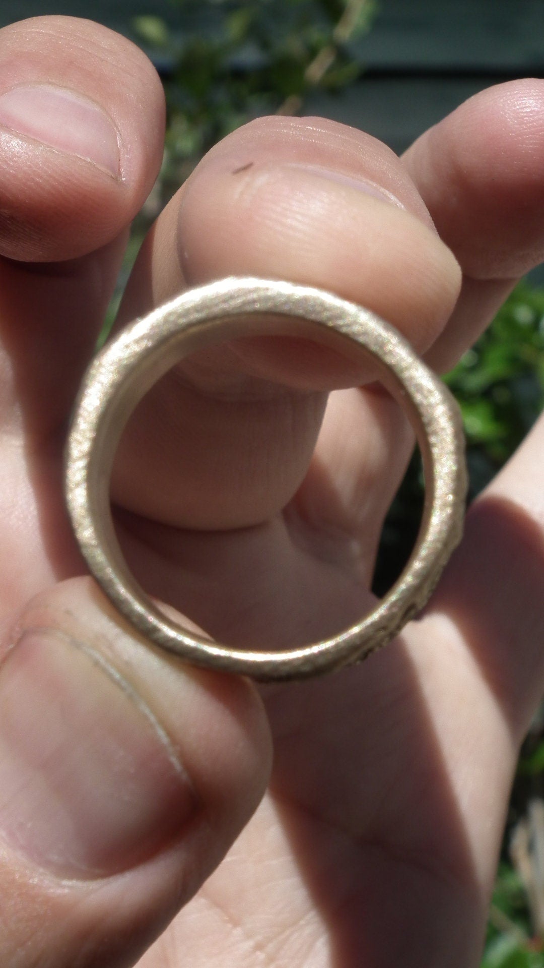 Handmade bronze ring