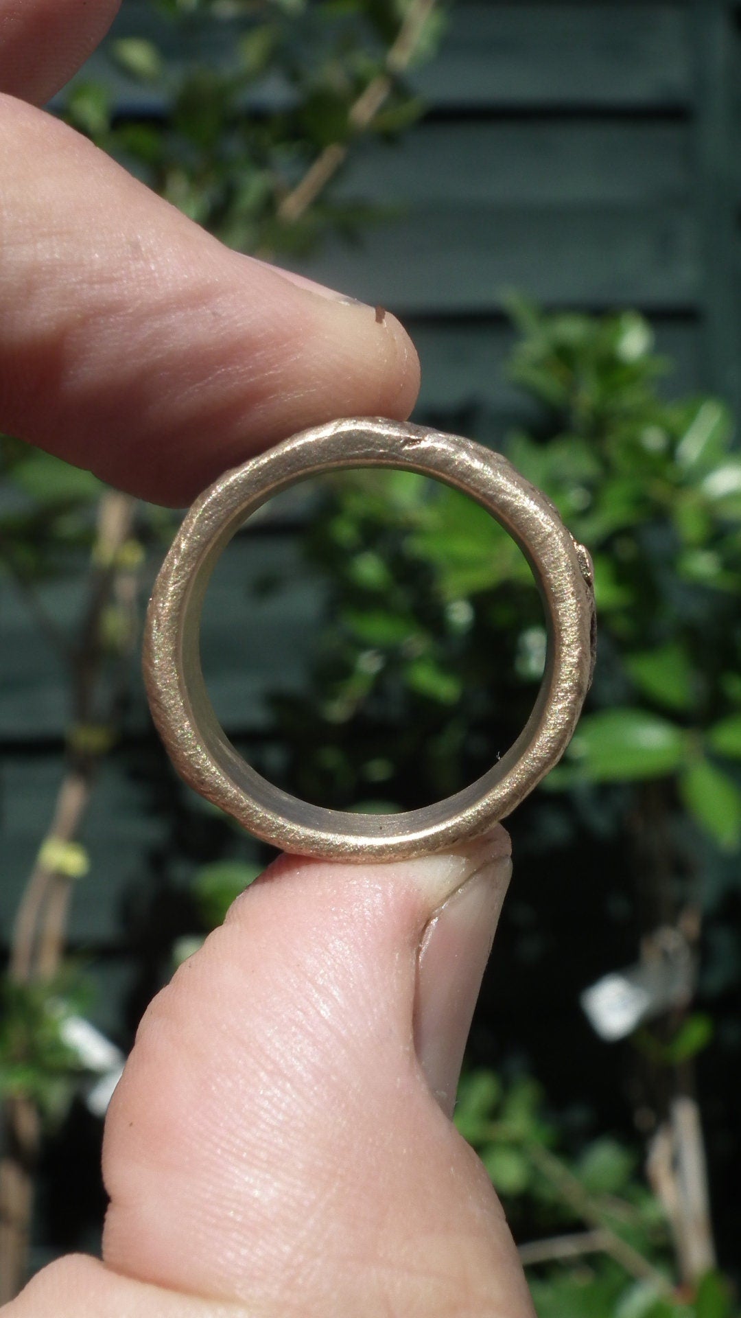 Handmade bronze ring