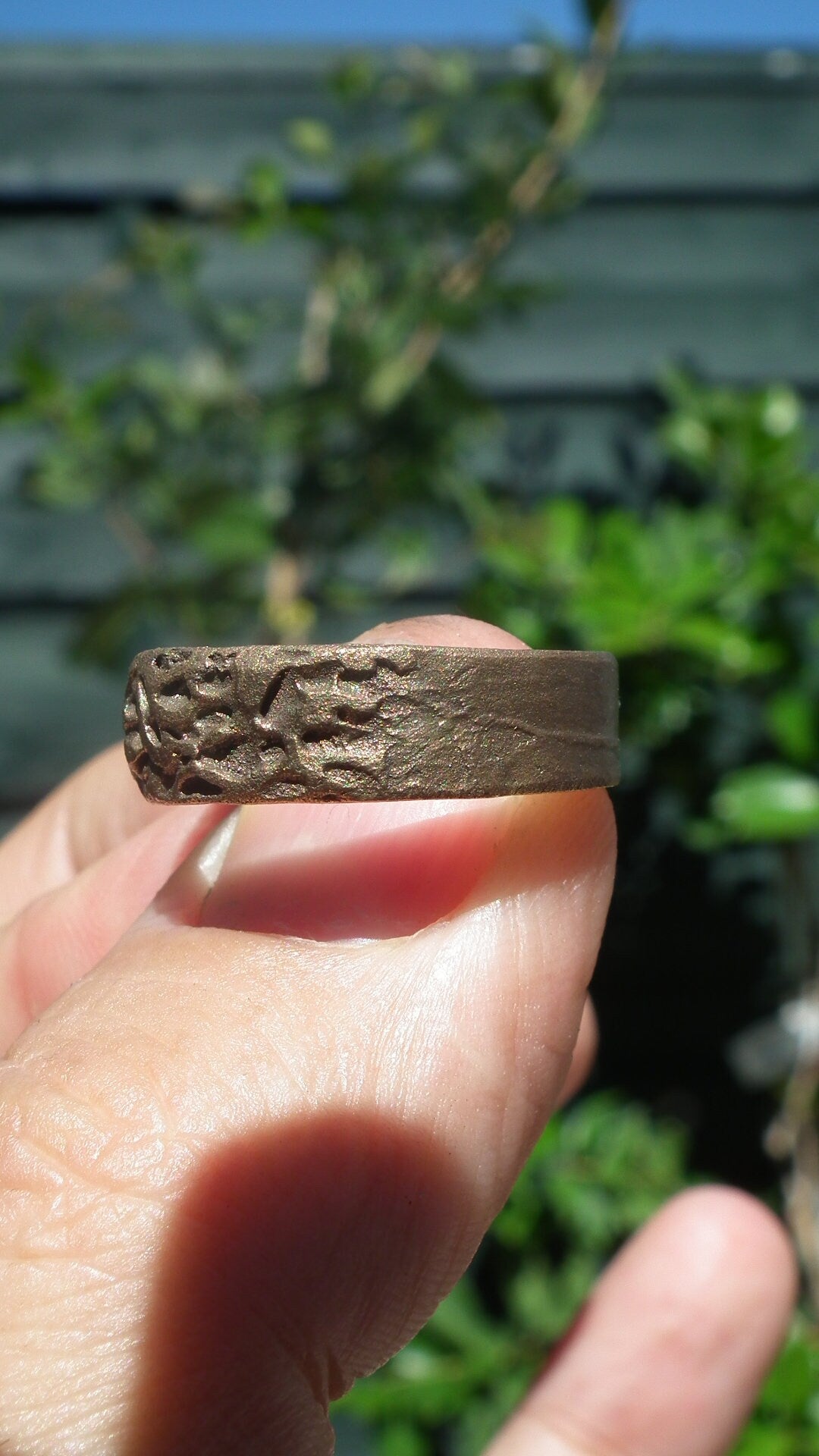 Handmade bronze ring