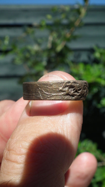 Handmade bronze ring