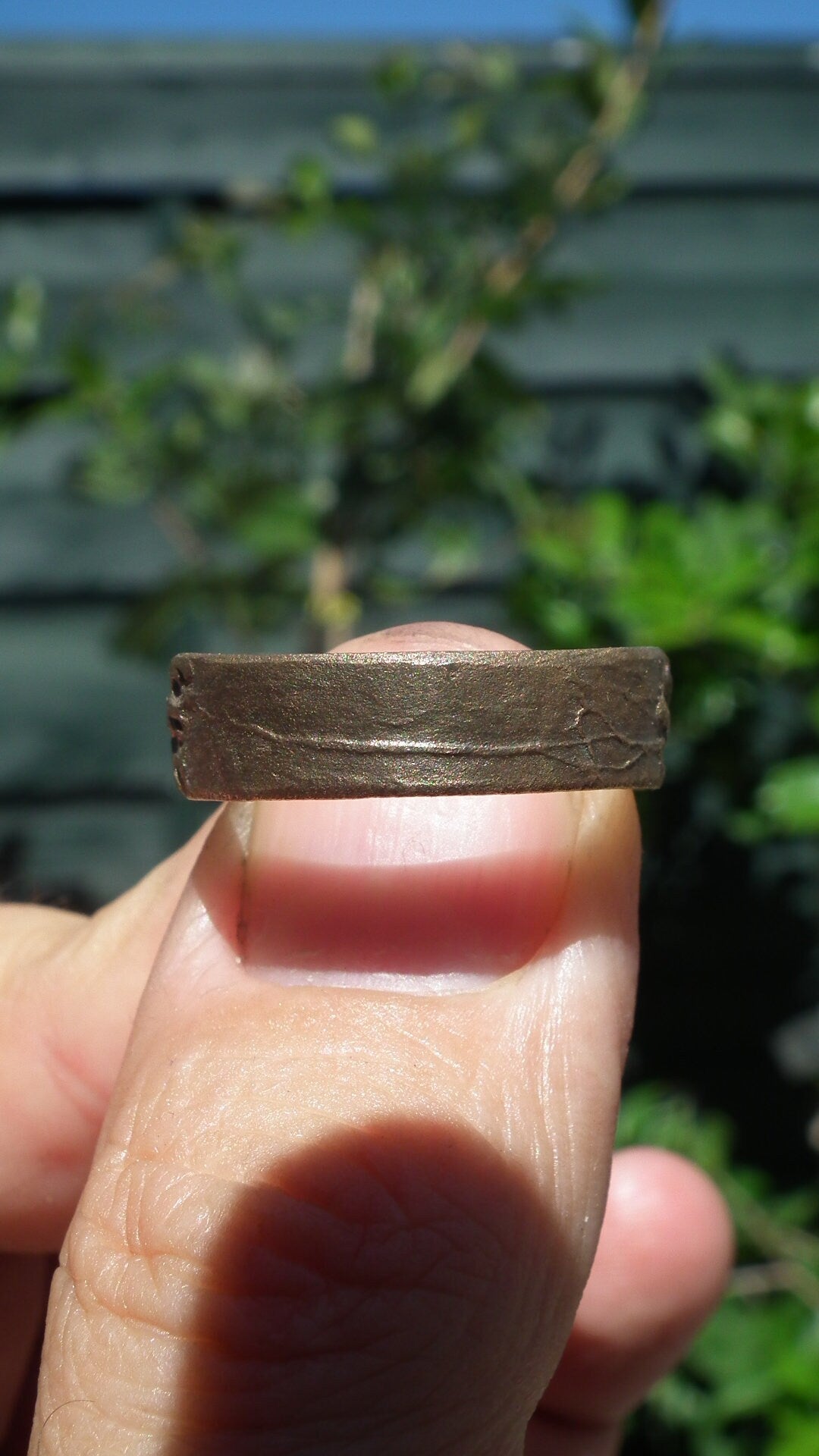 Handmade bronze ring