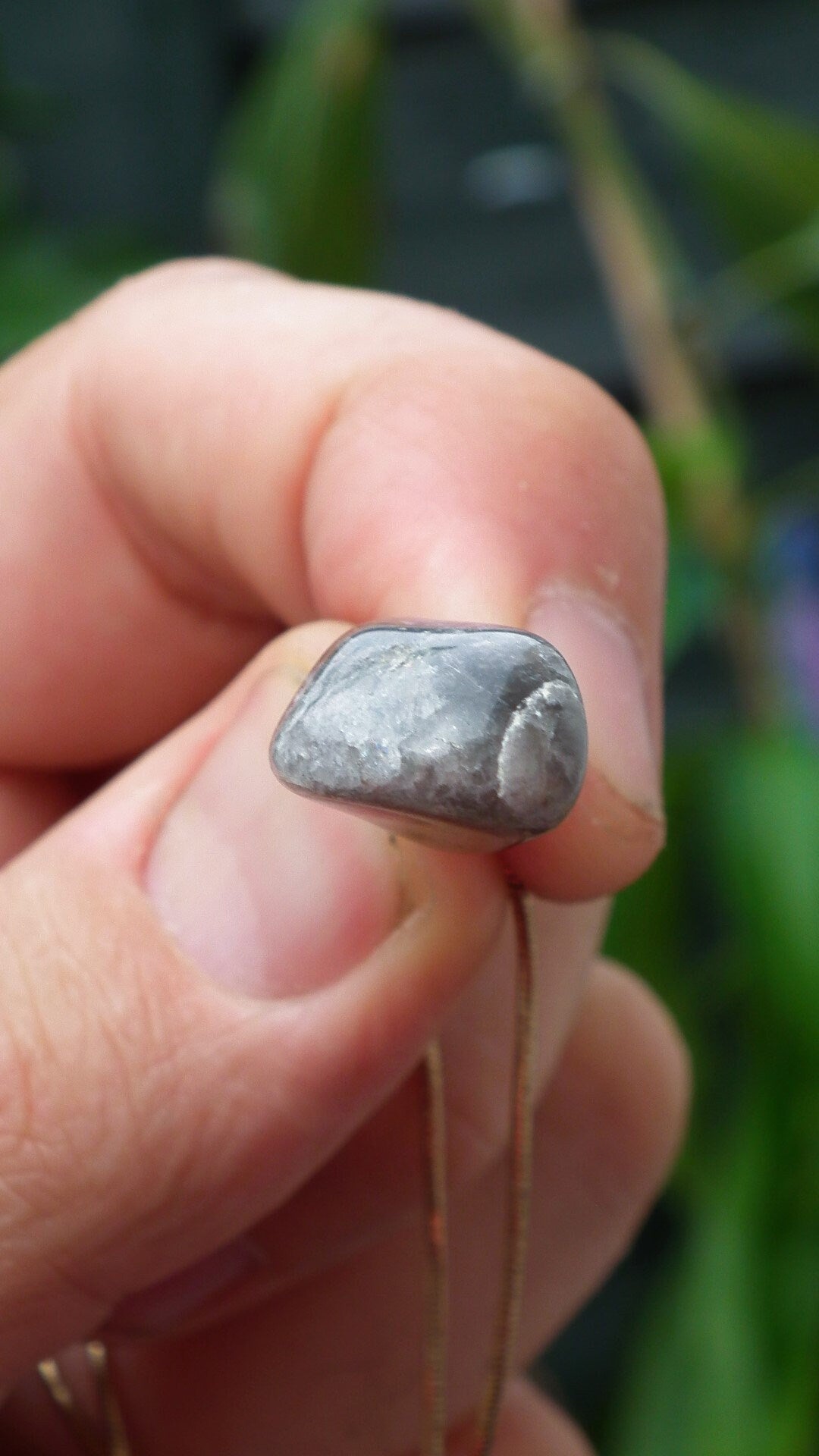 Super 7 pendant with silverplated bail // super 7 crystal // Amethyst cacoxenite