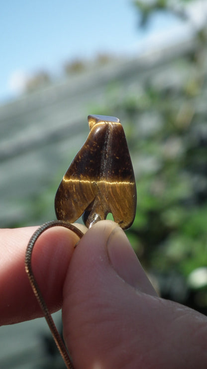 Tiger eye angel // Tiger eye necklace