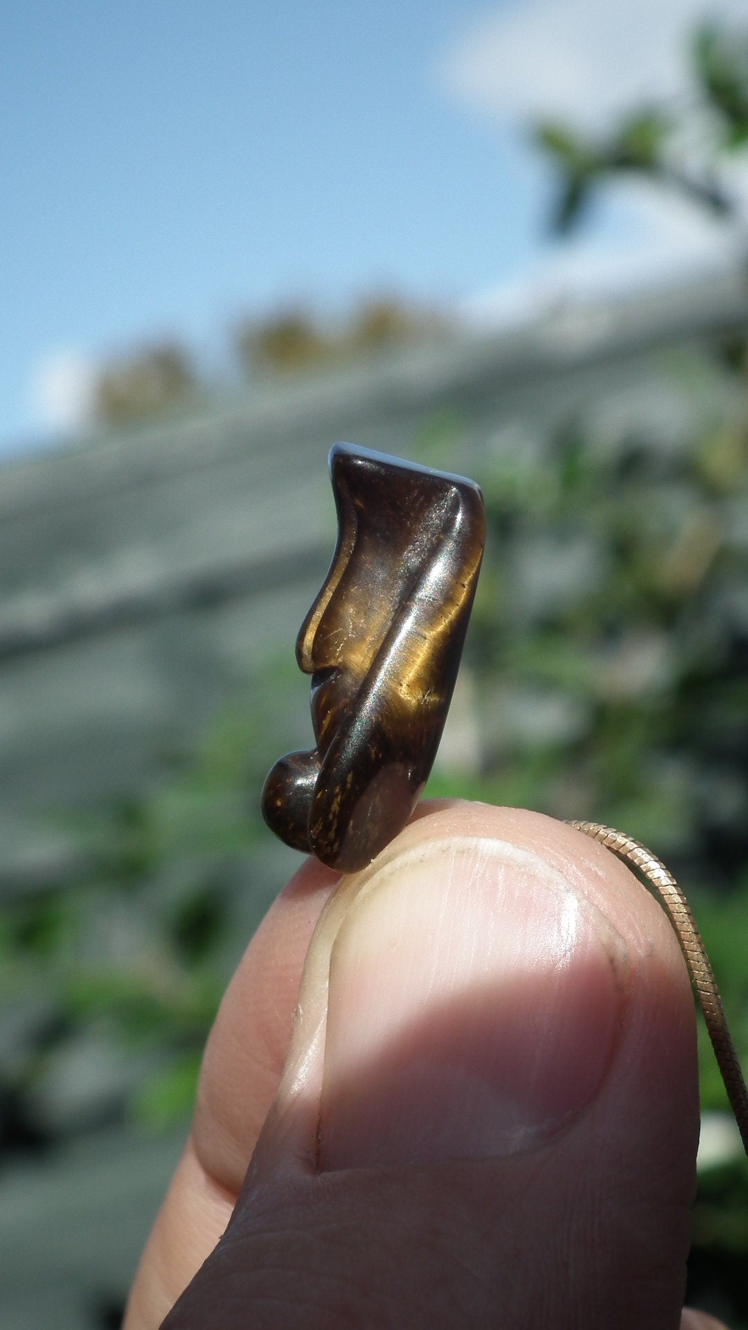 Tiger eye angel // Tiger eye necklace