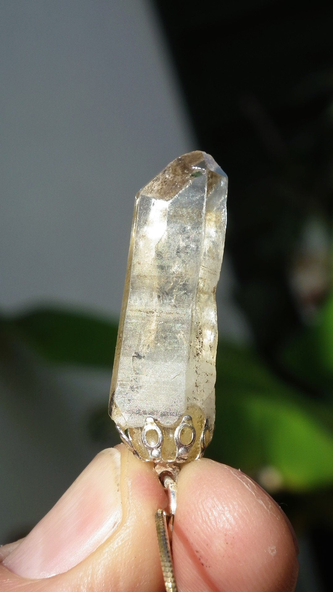 Raw citrine necklace // citrine jewelry // citrine crystal