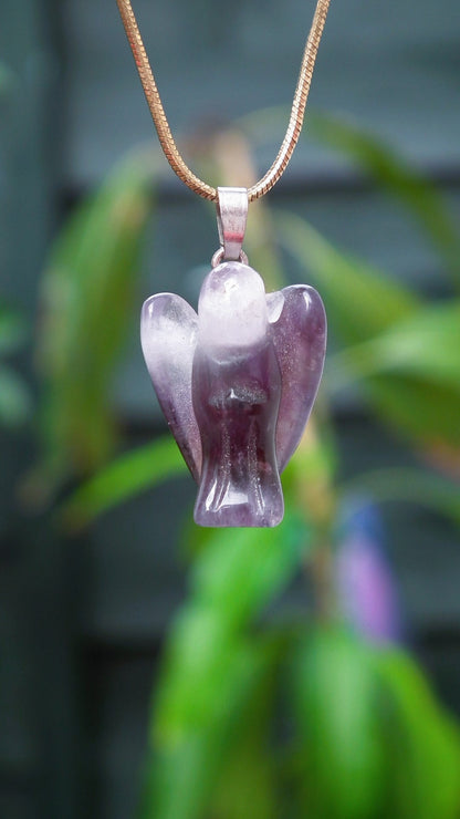 Amethyst Angel // amethyst necklace