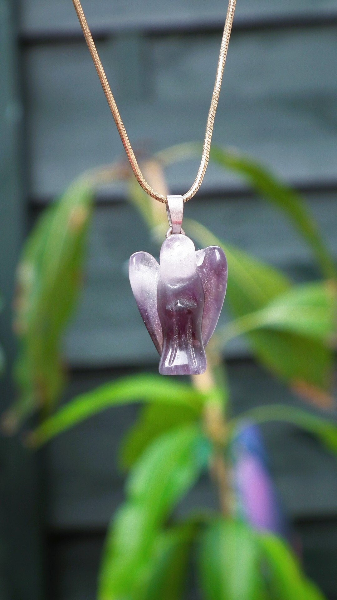 Amethyst Angel // amethyst necklace