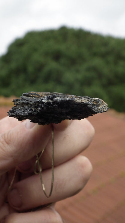 Black Kyanite pendant