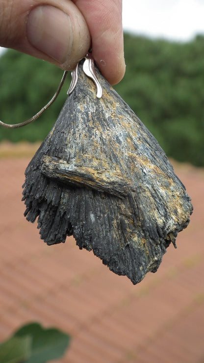 Black Kyanite pendant