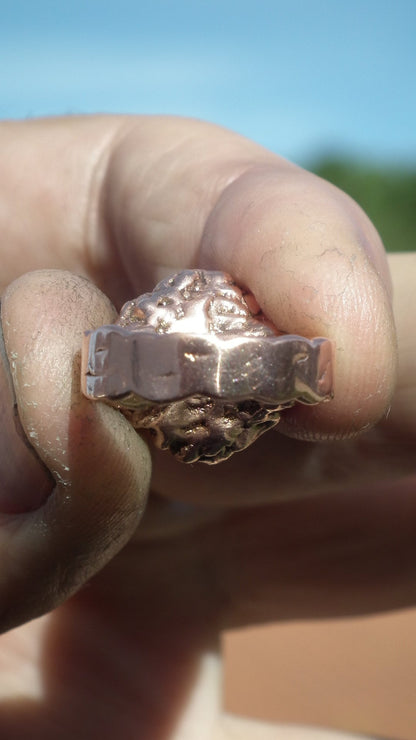 Raw herkimer diamond ring // Herkimer diamond jewelry // Electroformed copper