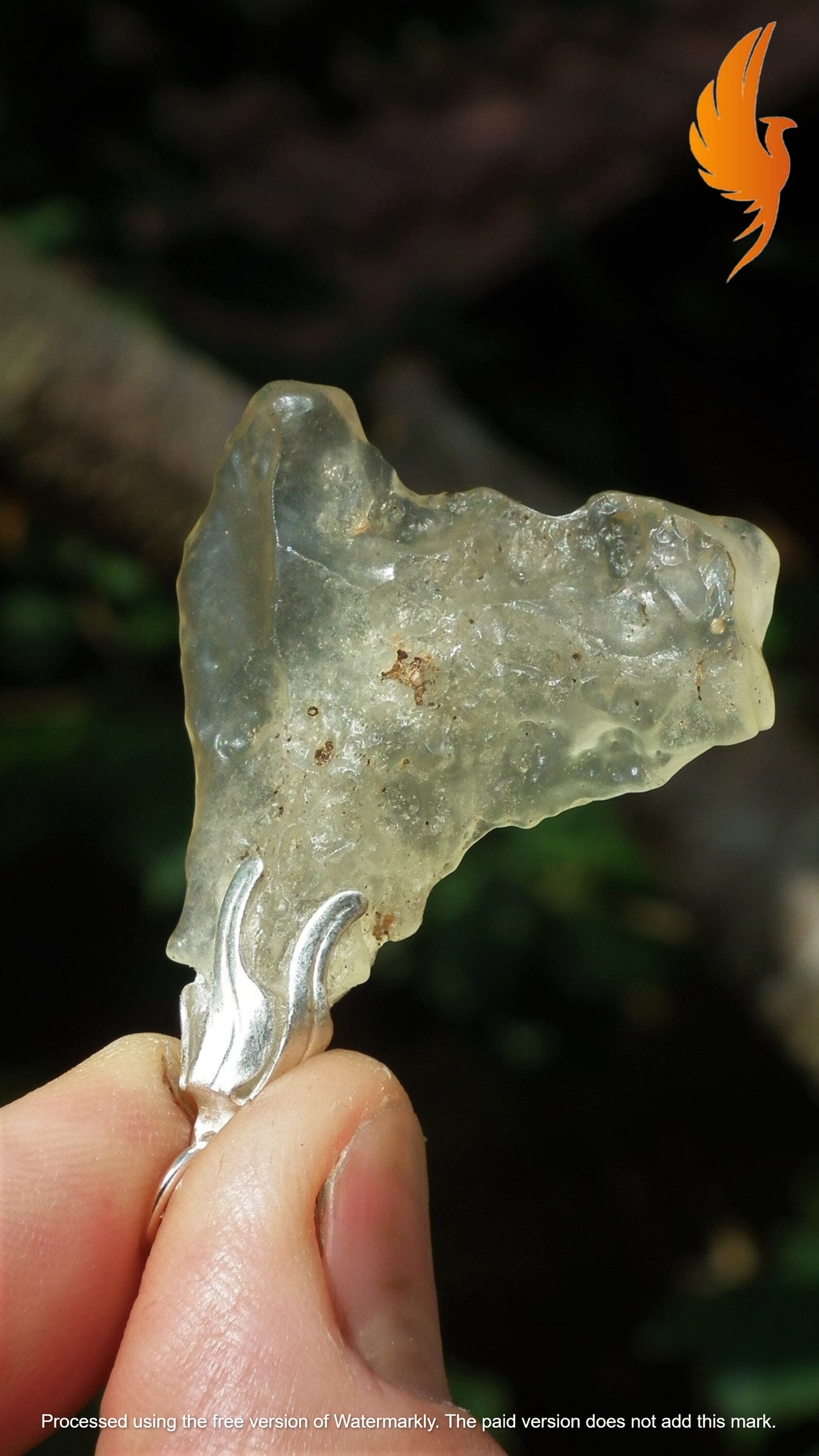 Libyan desert glass necklace