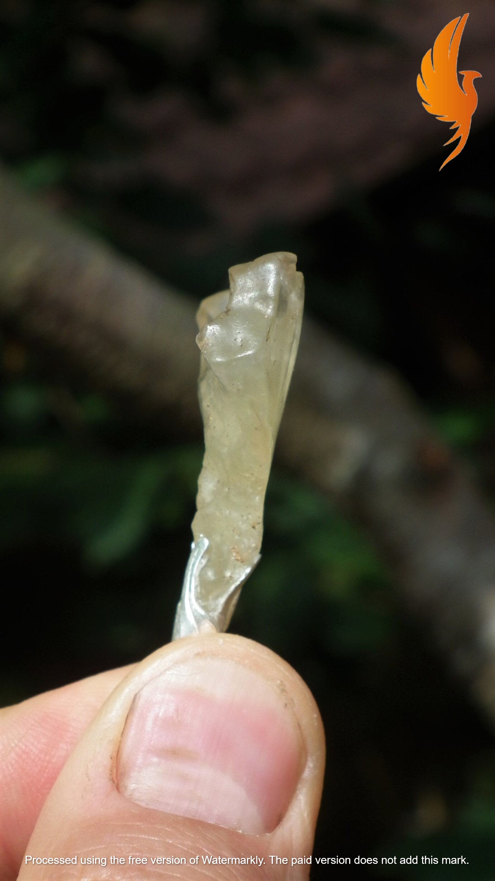 Libyan desert glass necklace