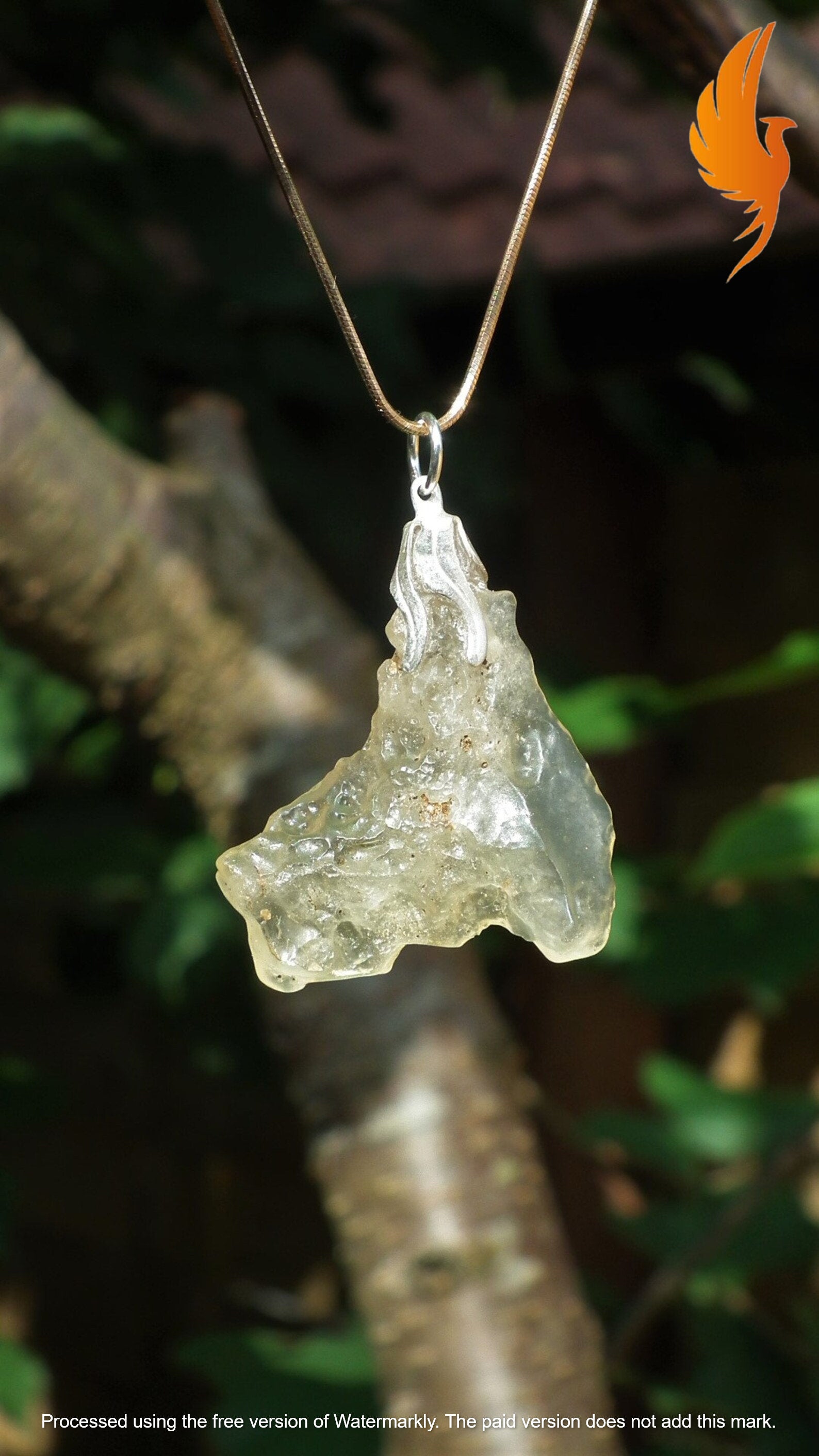 Libyan desert glass necklace