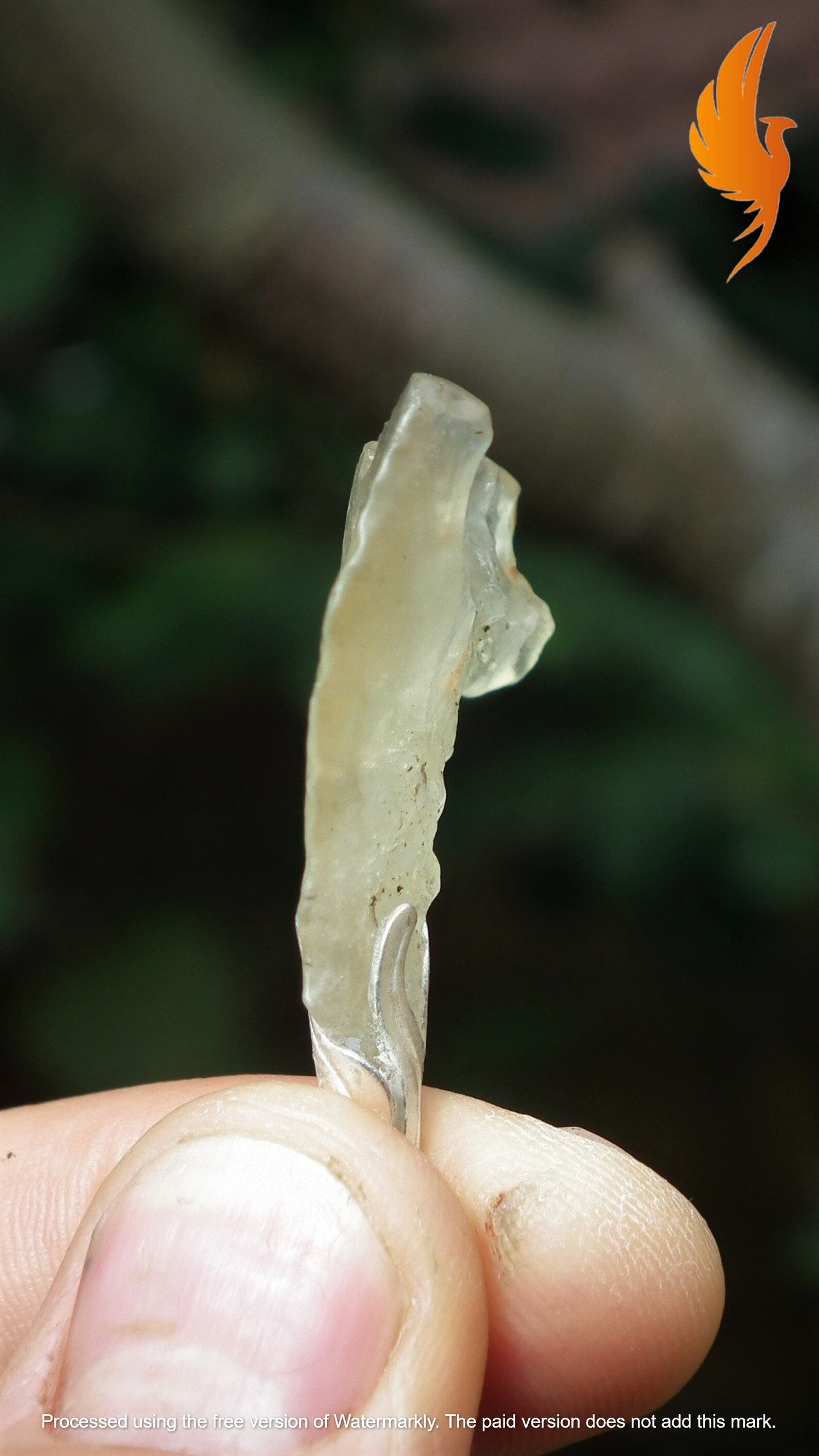 Libyan desert glass necklace