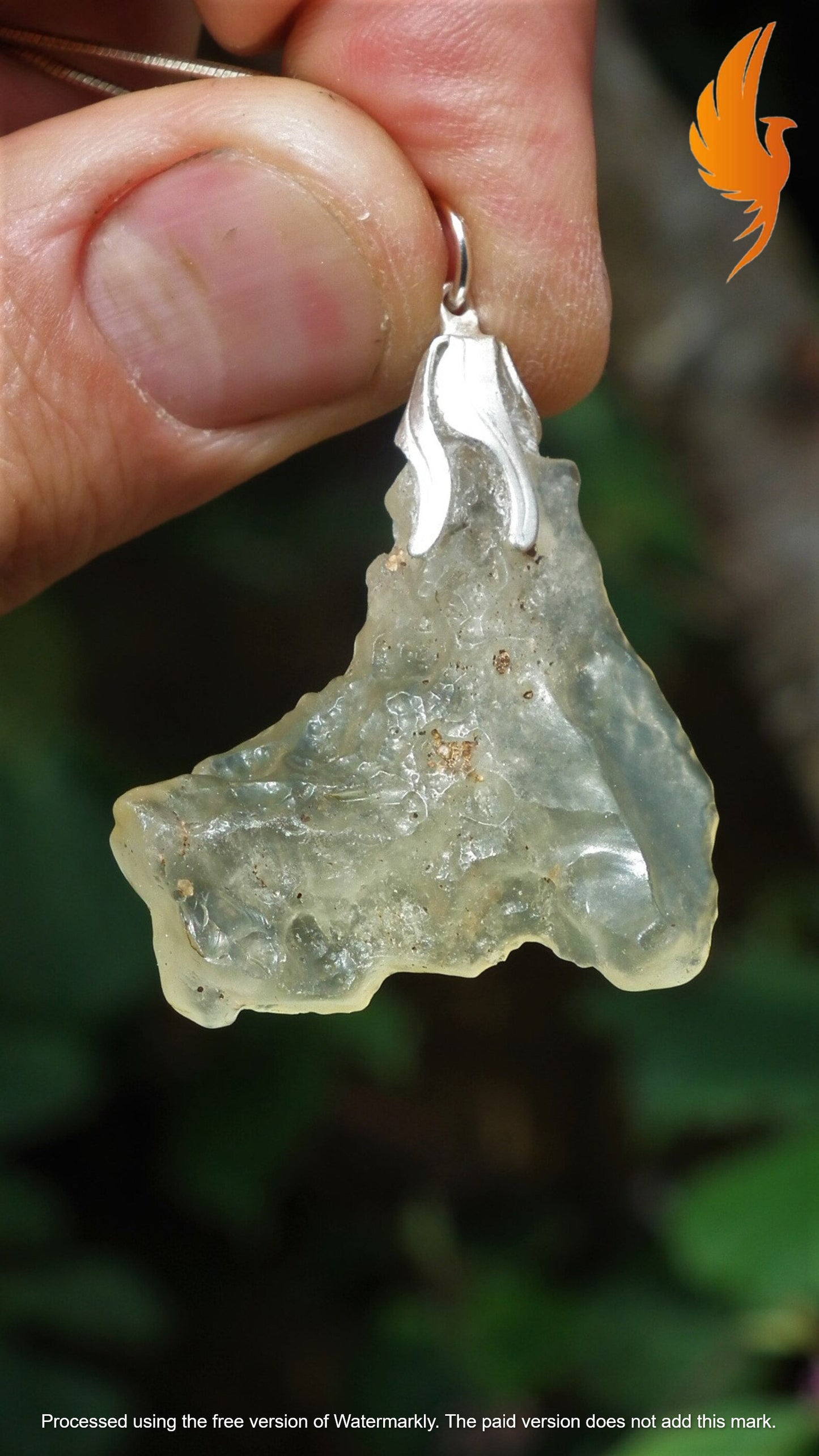 Libyan desert glass necklace