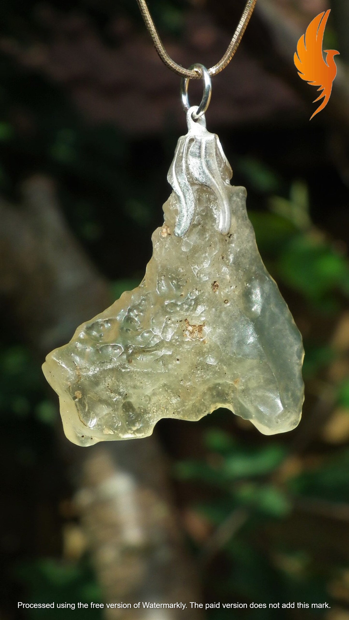 Libyan desert glass necklace
