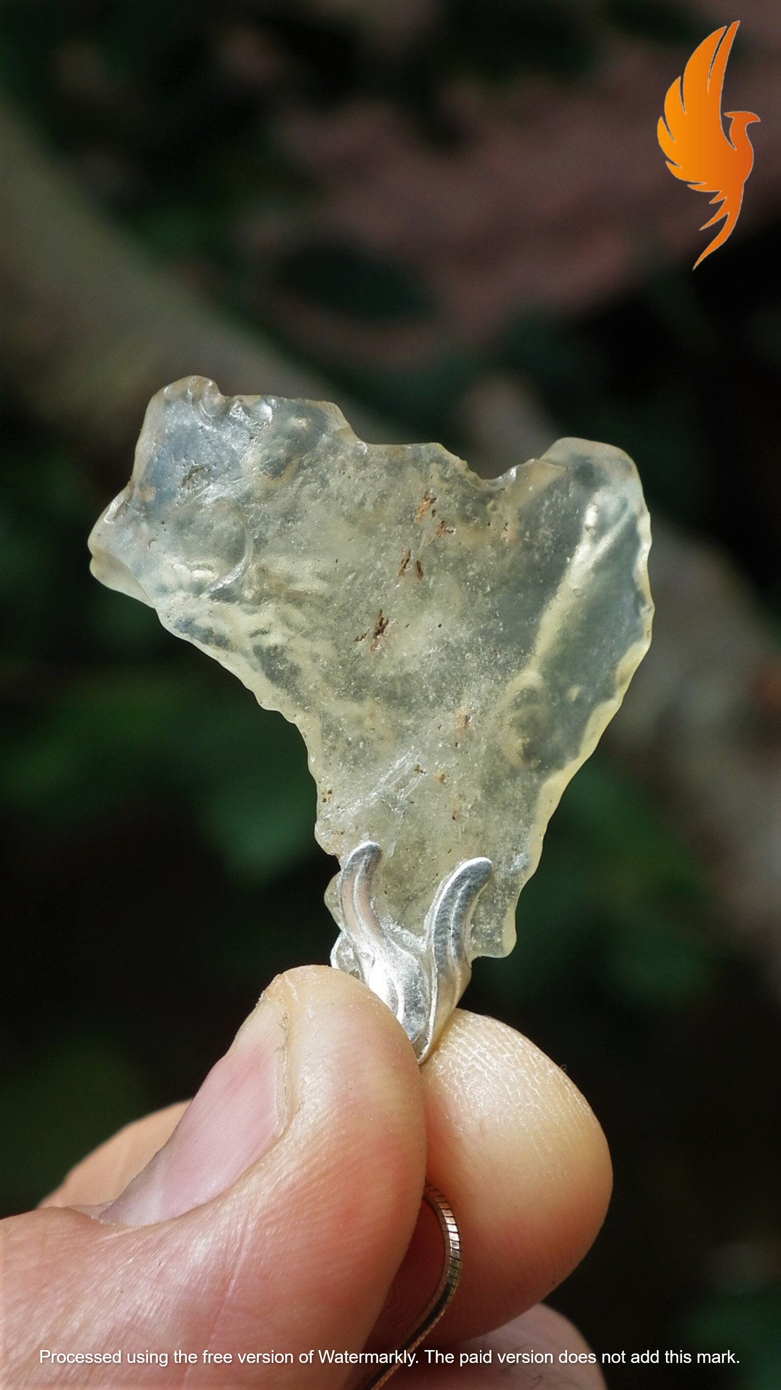 Libyan desert glass necklace