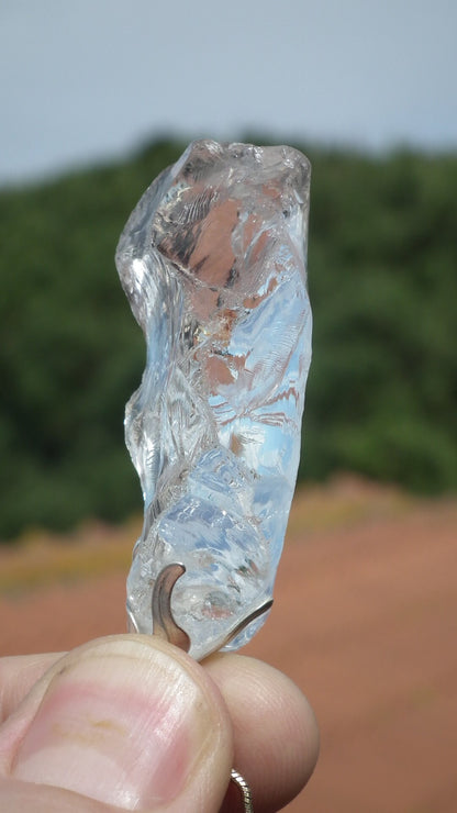 clear quartz quartz necklace