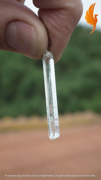 Lemurian Quartz pendant from Brazil
