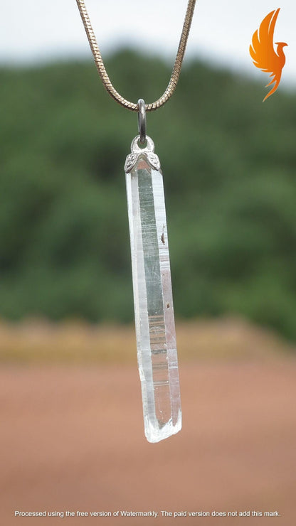Lemurian Quartz pendant from Brazil