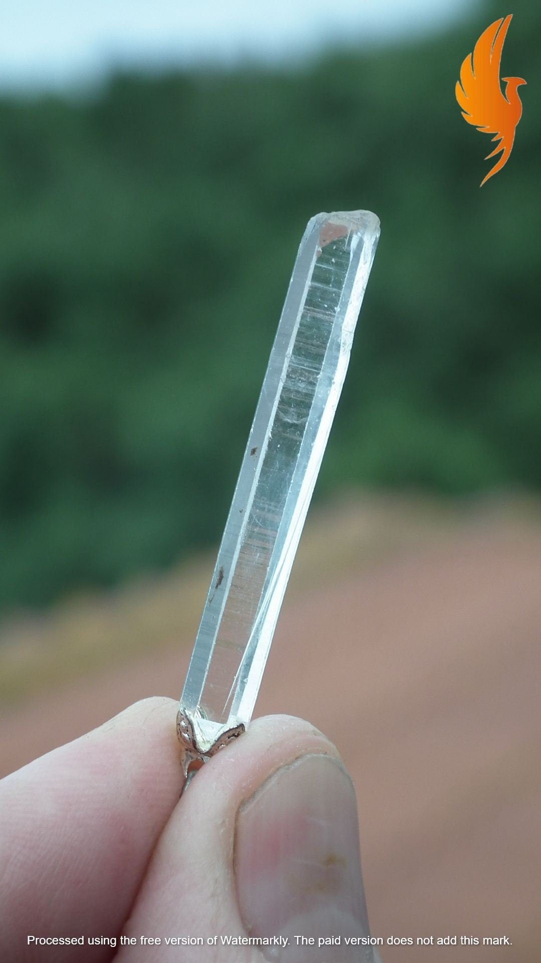 Lemurian Quartz pendant from Brazil