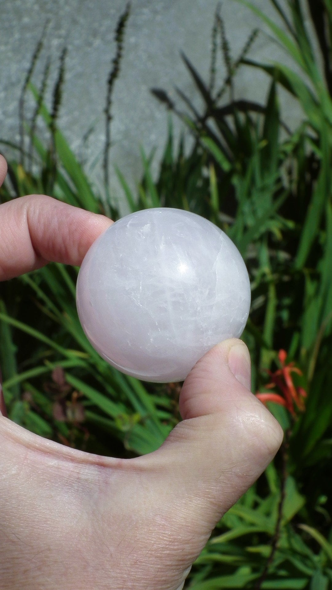 Rose quartz sphere