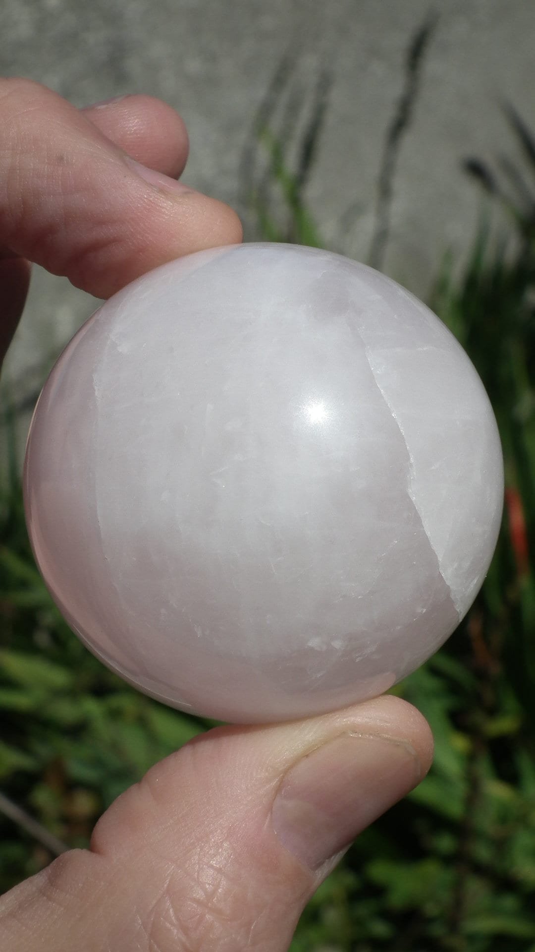 Rose quartz sphere