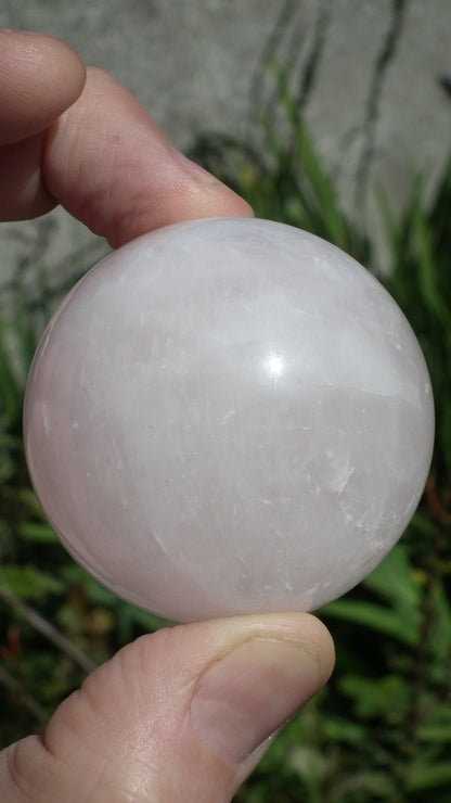 Rose quartz sphere