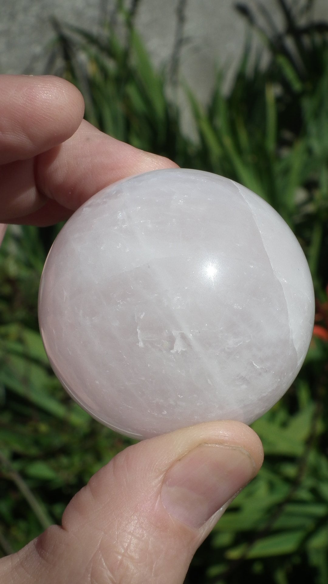 Rose quartz sphere