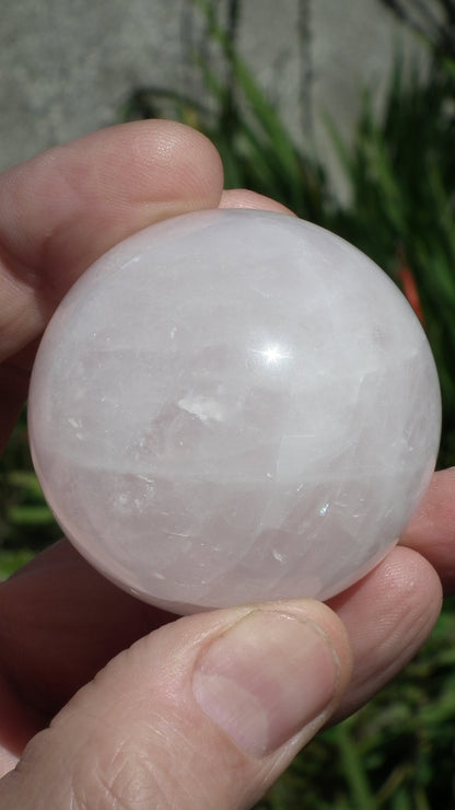 Rose quartz sphere