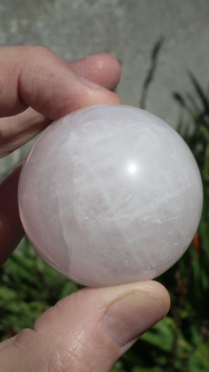 Rose quartz sphere