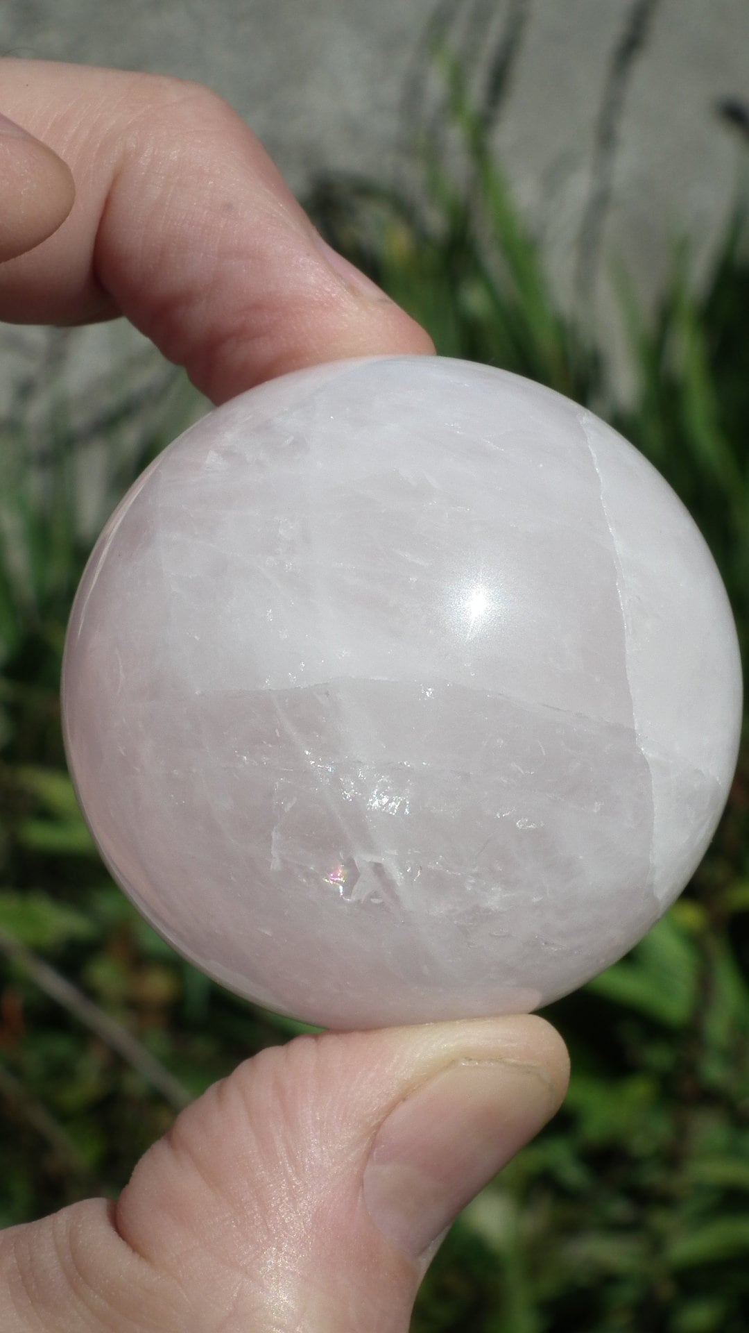 Rose quartz sphere