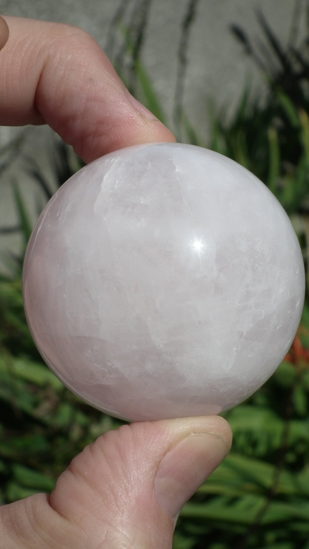 Rose quartz sphere